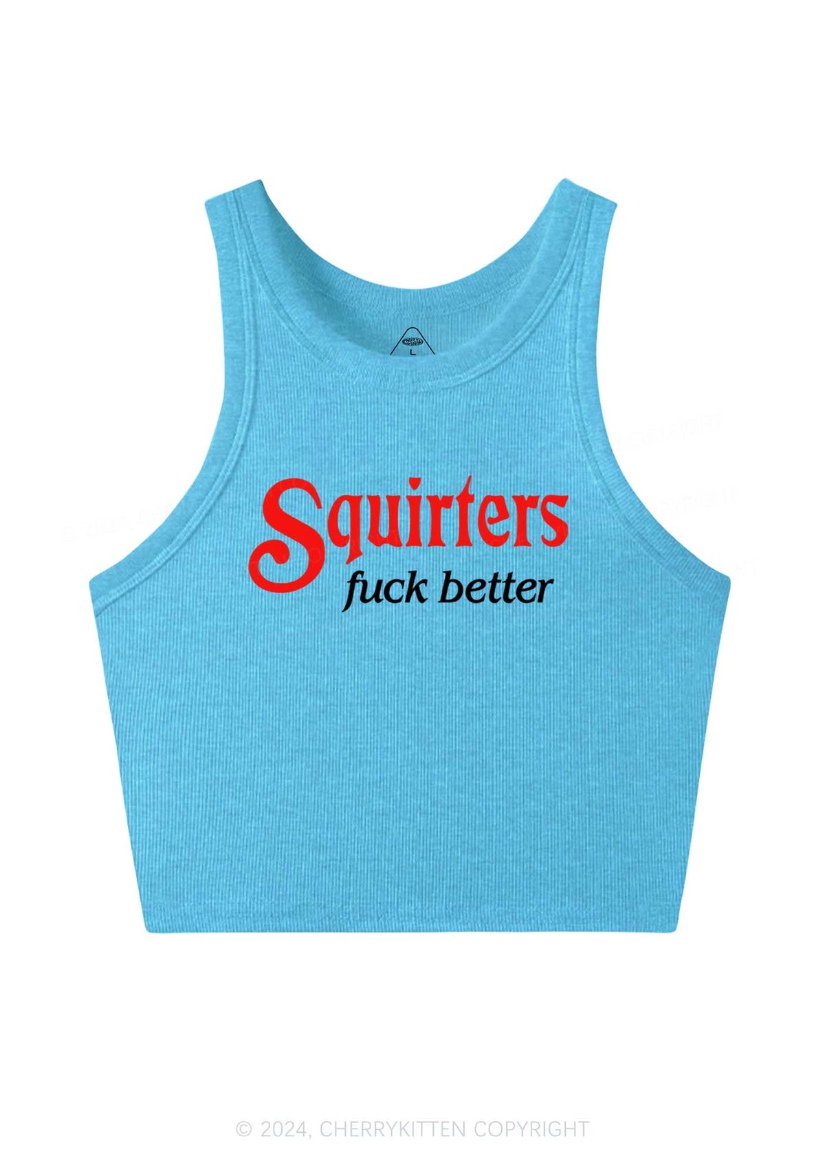 Squirters Fxxk Better Y2K Crop Tank Top Cherrykitten