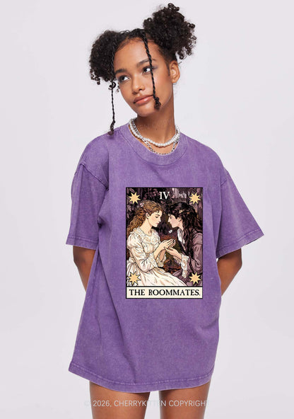 The Roommates Stars Tarot Pride Y2K Shirts Washed Tee Cherrykitten