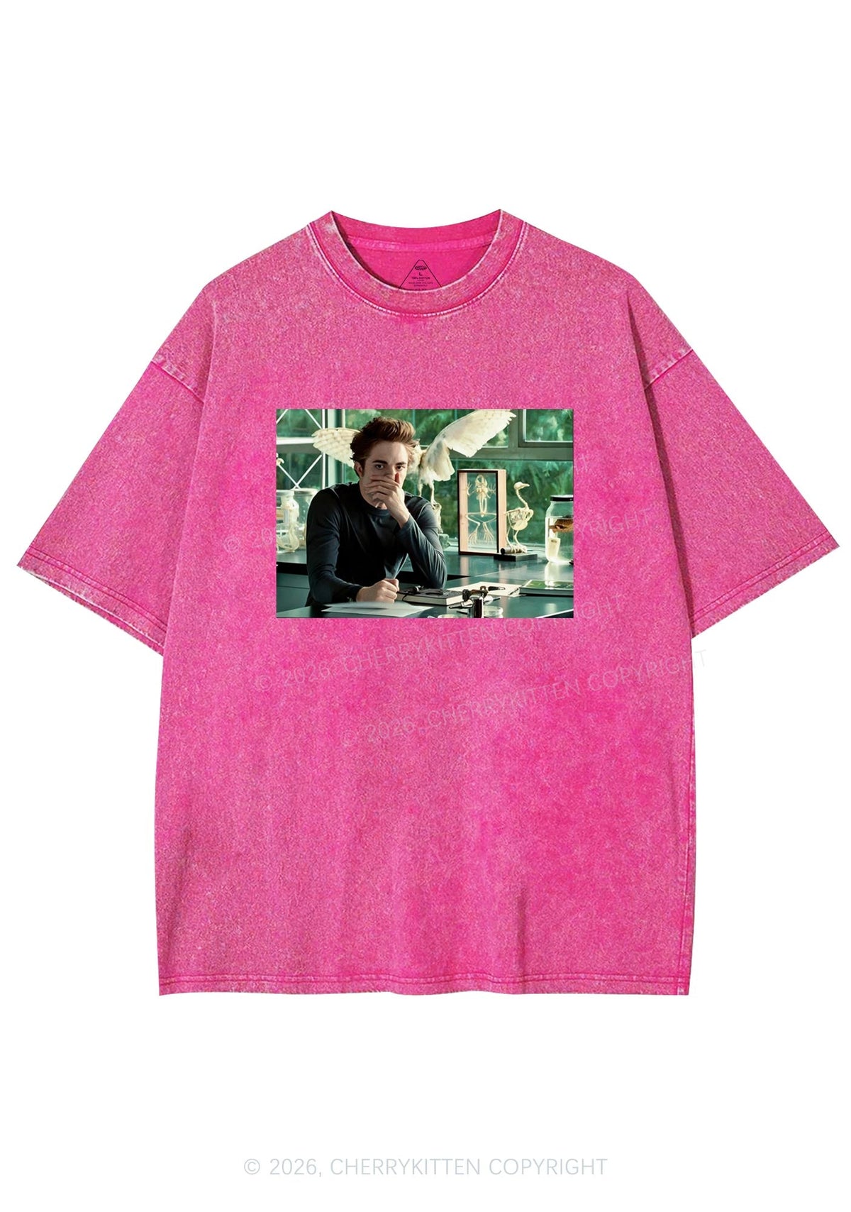 Vampire Boy Y2K Shirts Washed Tee Cherrykitten