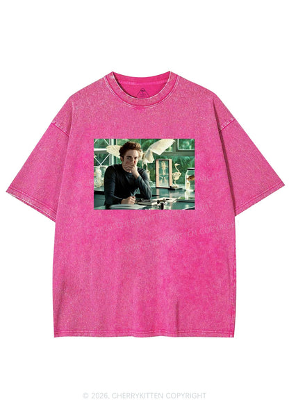 Vampire Boy Y2K Shirts Washed Tee Cherrykitten