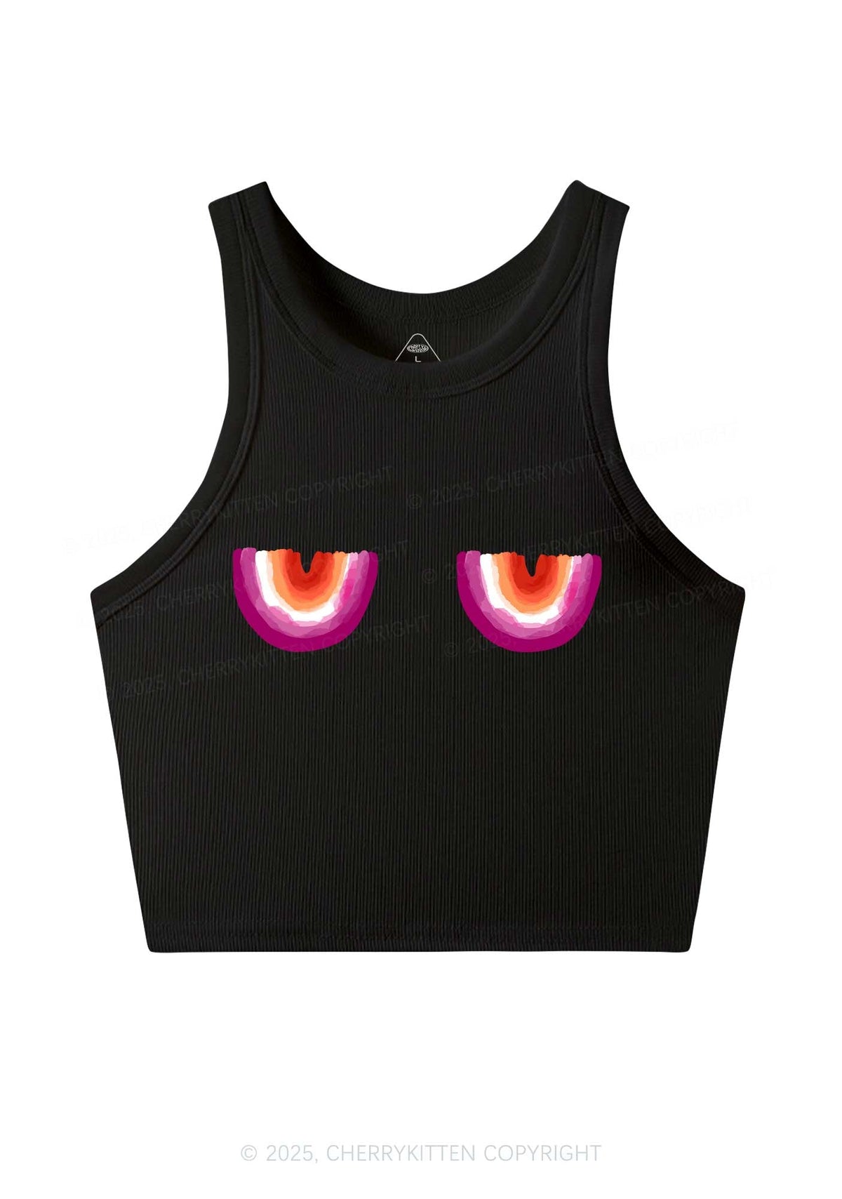 Lesbian Bxxb Y2K Crop Tank Top Cherrykitten
