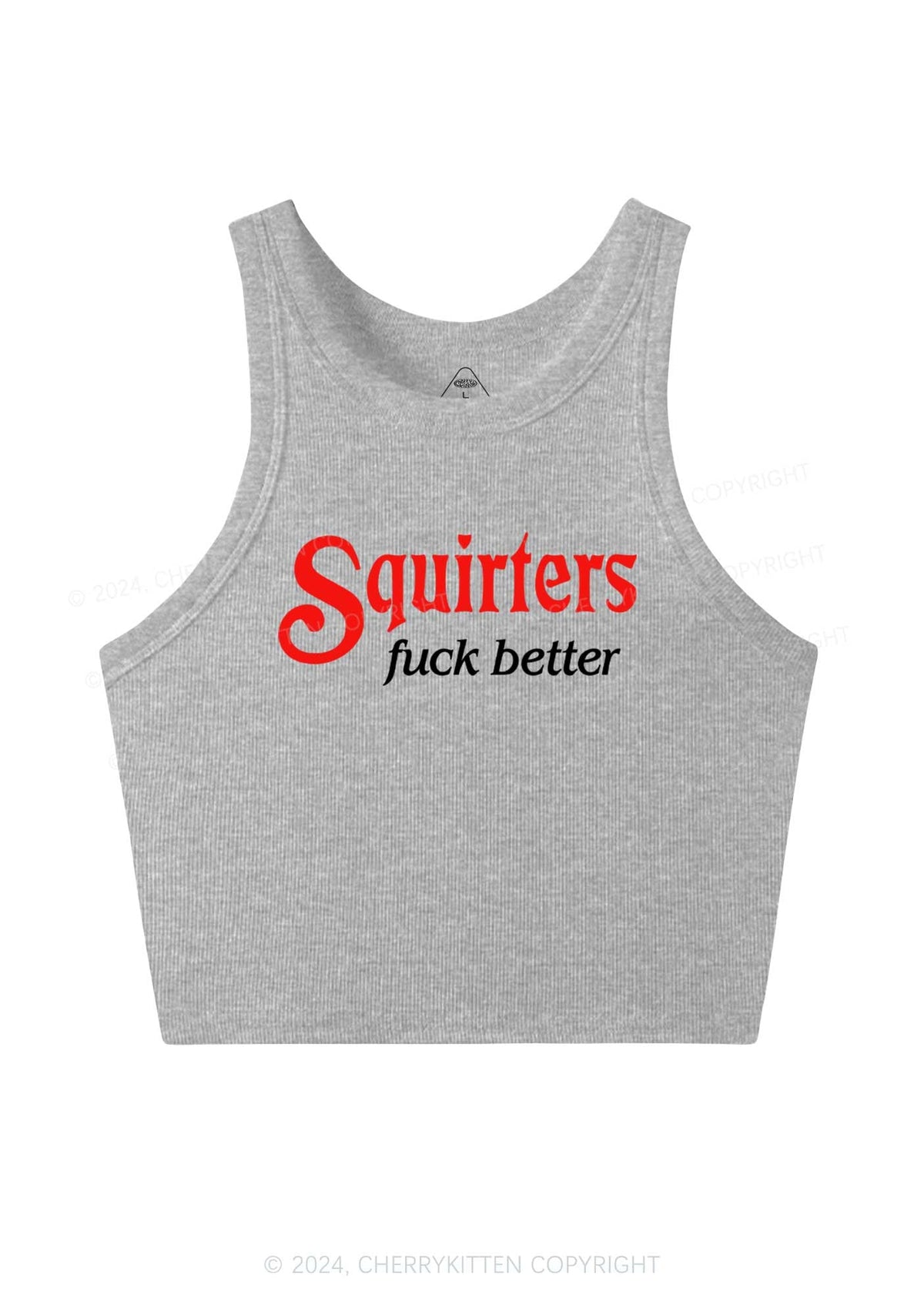 Squirters Fxxk Better Y2K Crop Tank Top Cherrykitten