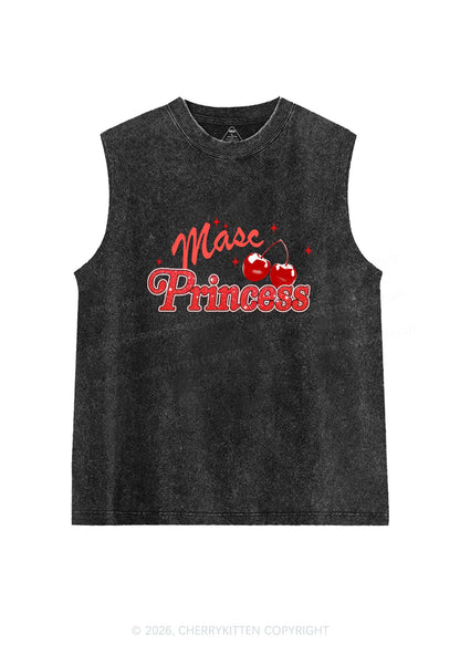 Masc Princess Cherry Pride Y2K Washed Muscle Tank Cherrykitten