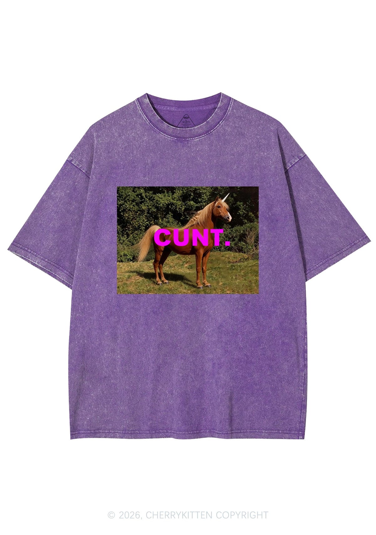 Custom Photo Cxxt Y2K Shirts Washed Tee Cherrykitten