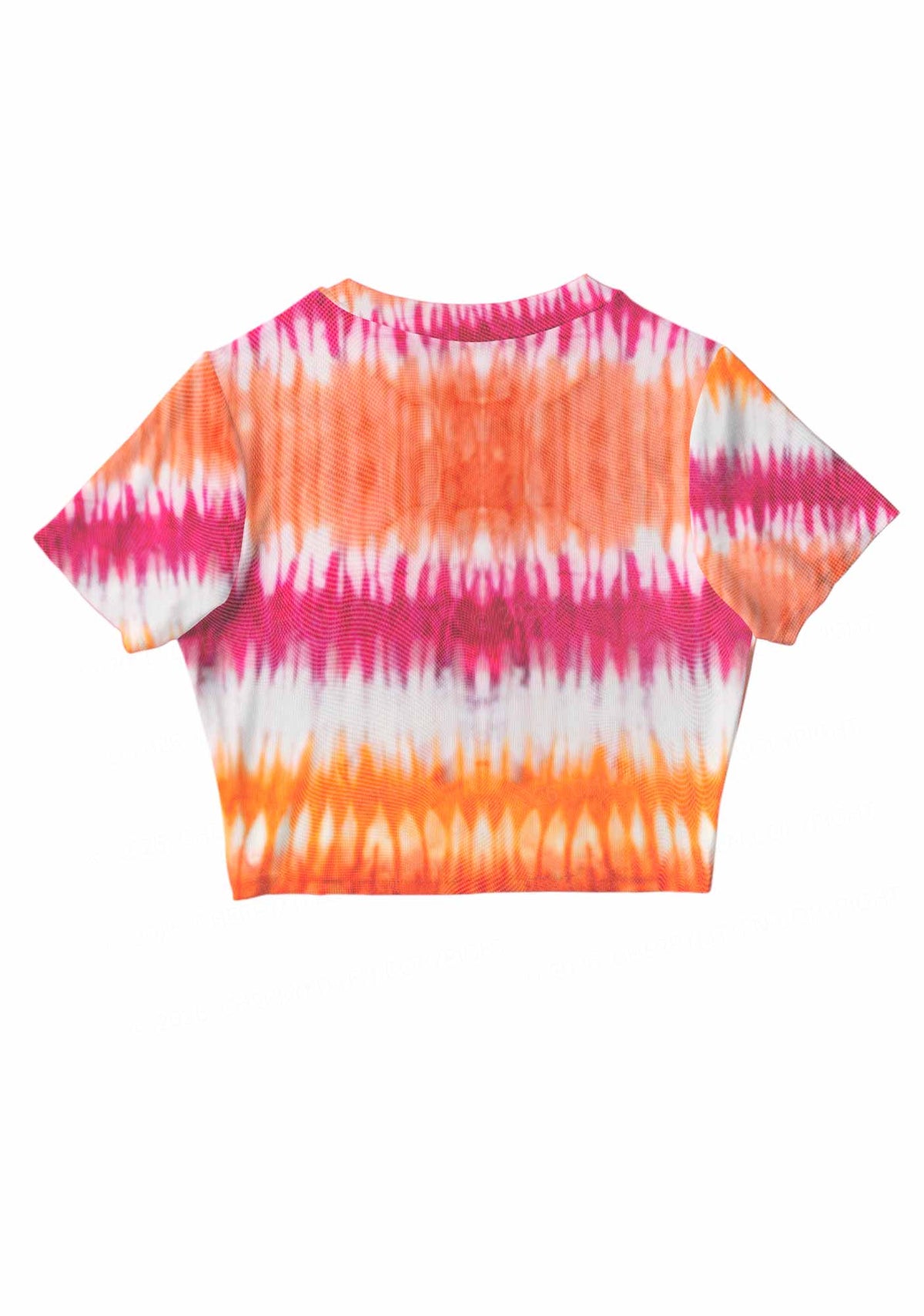 Lesbian Tie Dye Pride Y2K Mesh Crop Top Cherrykitten