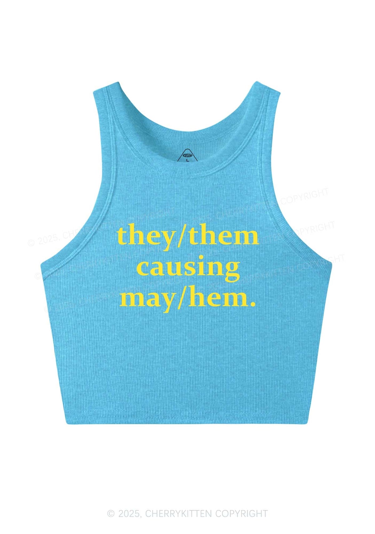 They Causing May Pride Y2K Crop Tank Top Cherrykitten
