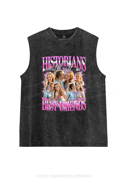 Custom Best Friends Photos Pride Y2K Washed Muscle Tank Cherrykitten