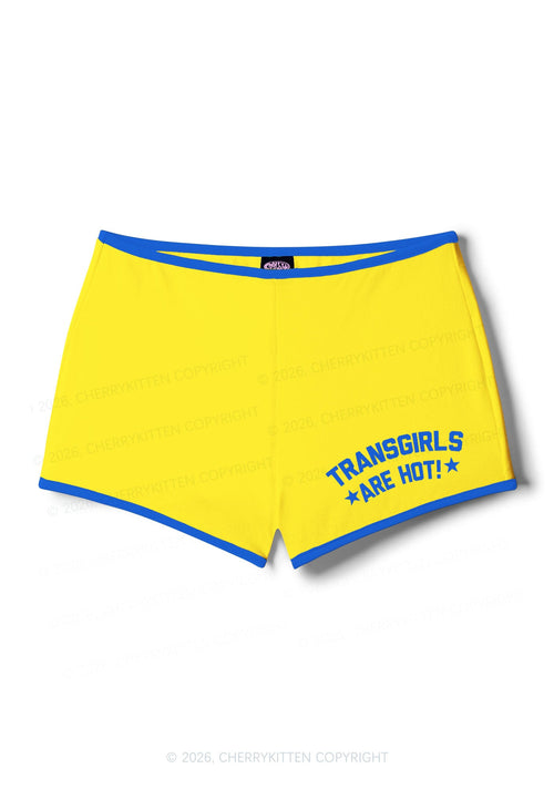 Transgirls Are Hot Pride Y2K Booty Shorts Cherrykitten