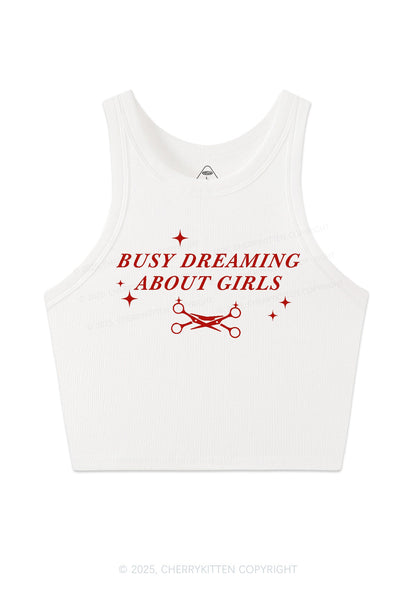 Busy Dreaming About Girls Pride Y2K Crop Tank Top Cherrykitten