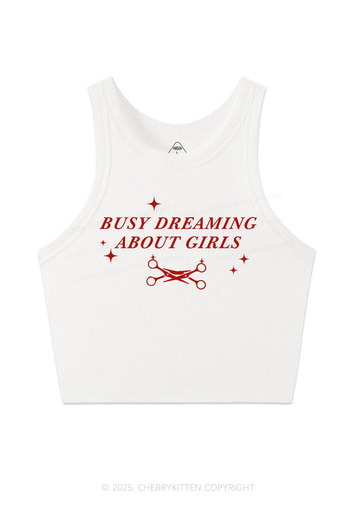 Busy Dreaming About Girls Pride Y2K Crop Tank Top Cherrykitten