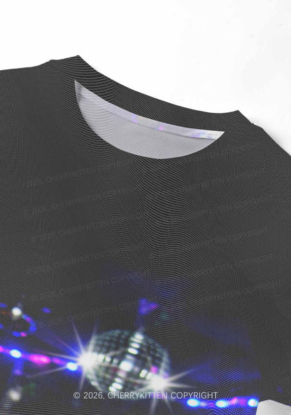 Rainbow Hoodie Rat Drinking Pride Y2K Mesh Crop Top Cherrykitten