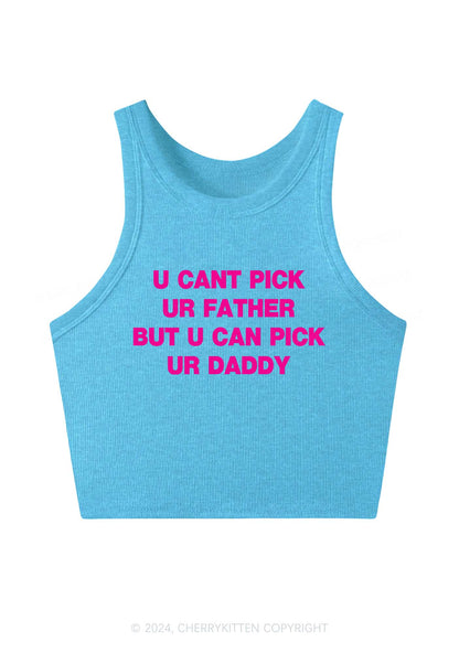U Can Pick Ur Daddy Y2K Crop Tank Top Cherrykitten