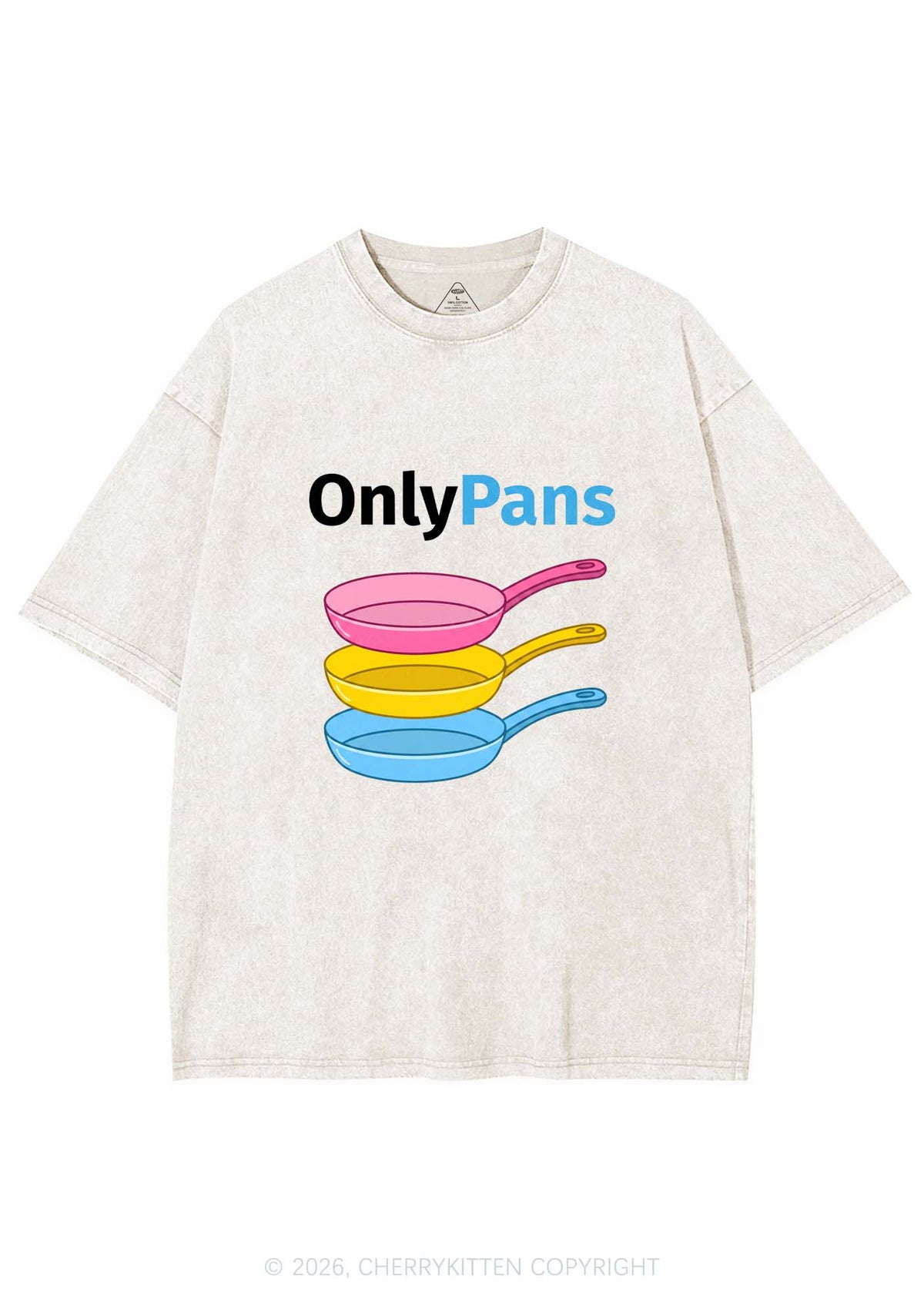 Only Pans Pride Y2K Shirts Washed Tee Cherrykitten