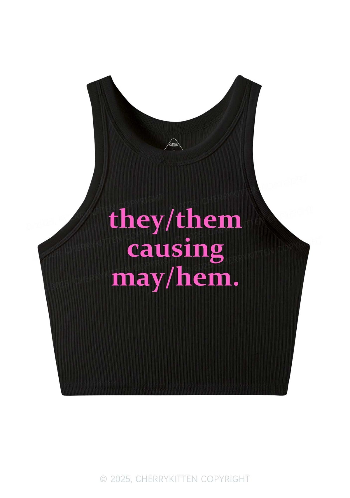 They Causing May Pride Y2K Crop Tank Top Cherrykitten