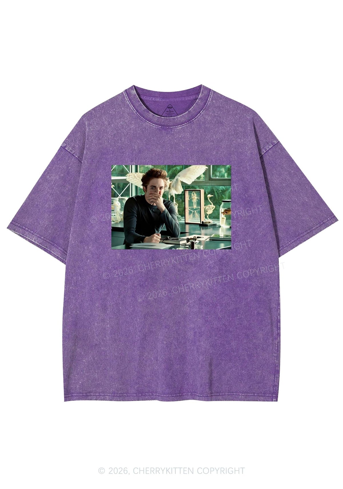 Vampire Boy Y2K Shirts Washed Tee Cherrykitten