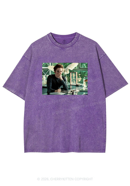 Vampire Boy Y2K Shirts Washed Tee Cherrykitten