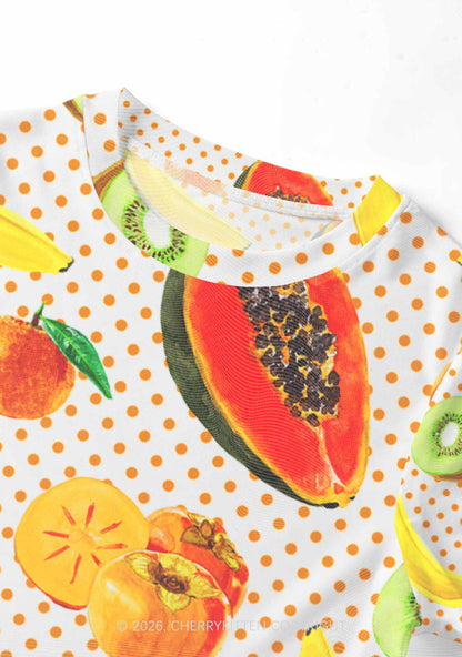 Fruity Dots Pride Y2K Mesh Crop Top Cherrykitten