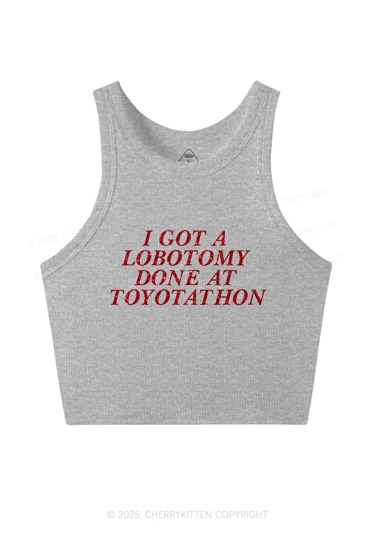 Glitter Lobotomy At Toyotathon Y2K Crop Tank Top Cherrykitten