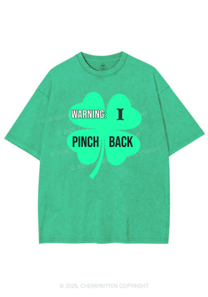 I Pinch Back St Patricks Y2K Shirts Washed Tee Cherrykitten