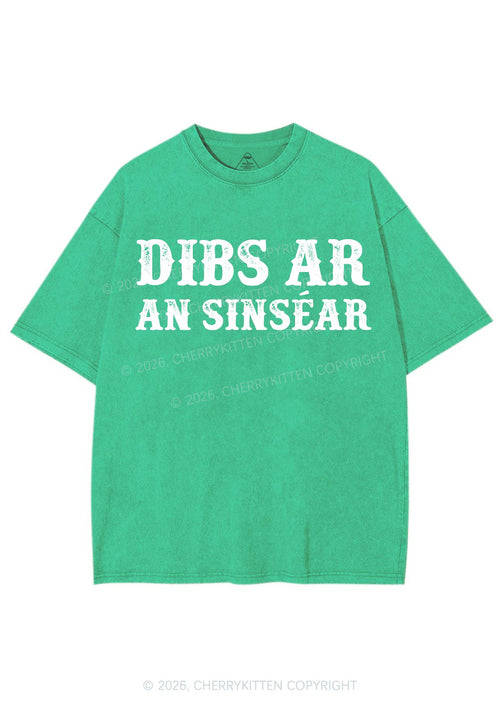 Dibs Ar An Sinsear St Patricks Y2K Shirts Washed Tee Cherrykitten
