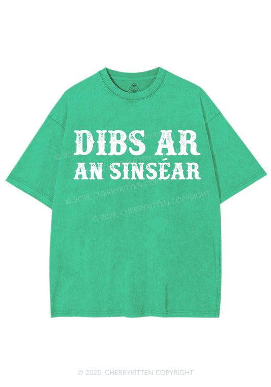 Dibs Ar An Sinsear St Patricks Y2K Shirts Washed Tee Cherrykitten