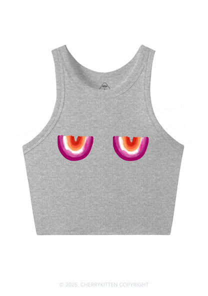 Lesbian Bxxb Y2K Crop Tank Top Cherrykitten