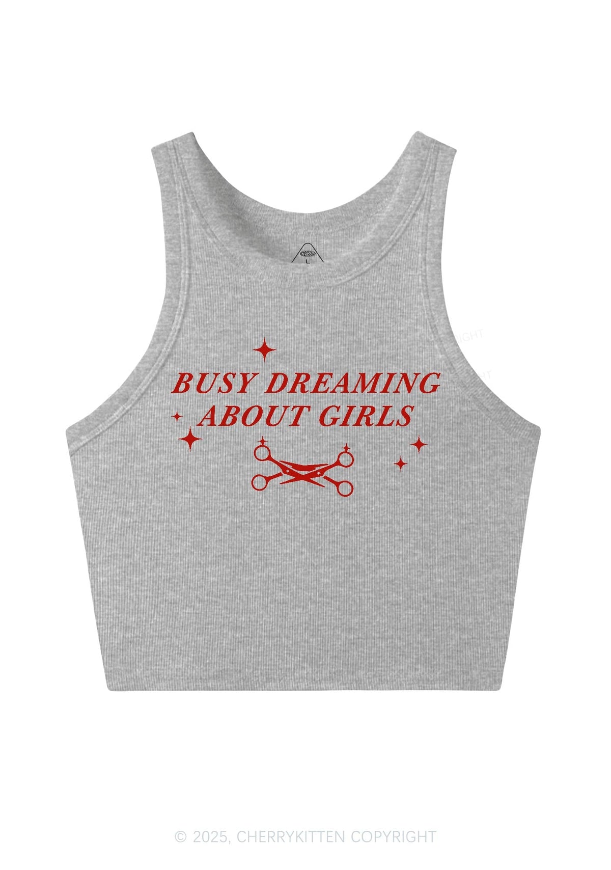 Busy Dreaming About Girls Pride Y2K Crop Tank Top Cherrykitten