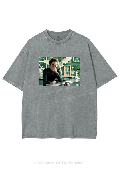 Vampire Boy Y2K Shirts Washed Tee Cherrykitten