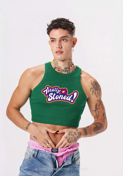 Totally Stoned Y2K Crop Tank Top Cherrykitten