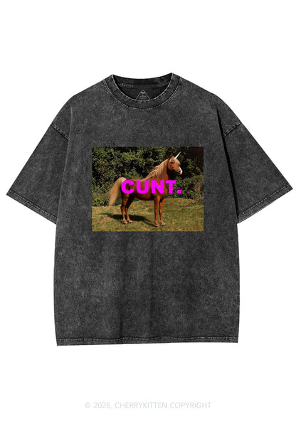 Custom Photo Cxxt Y2K Shirts Washed Tee Cherrykitten