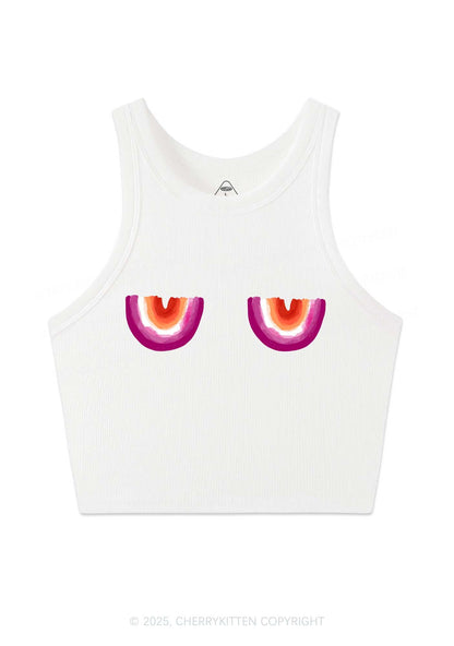 Lesbian Bxxb Y2K Crop Tank Top Cherrykitten