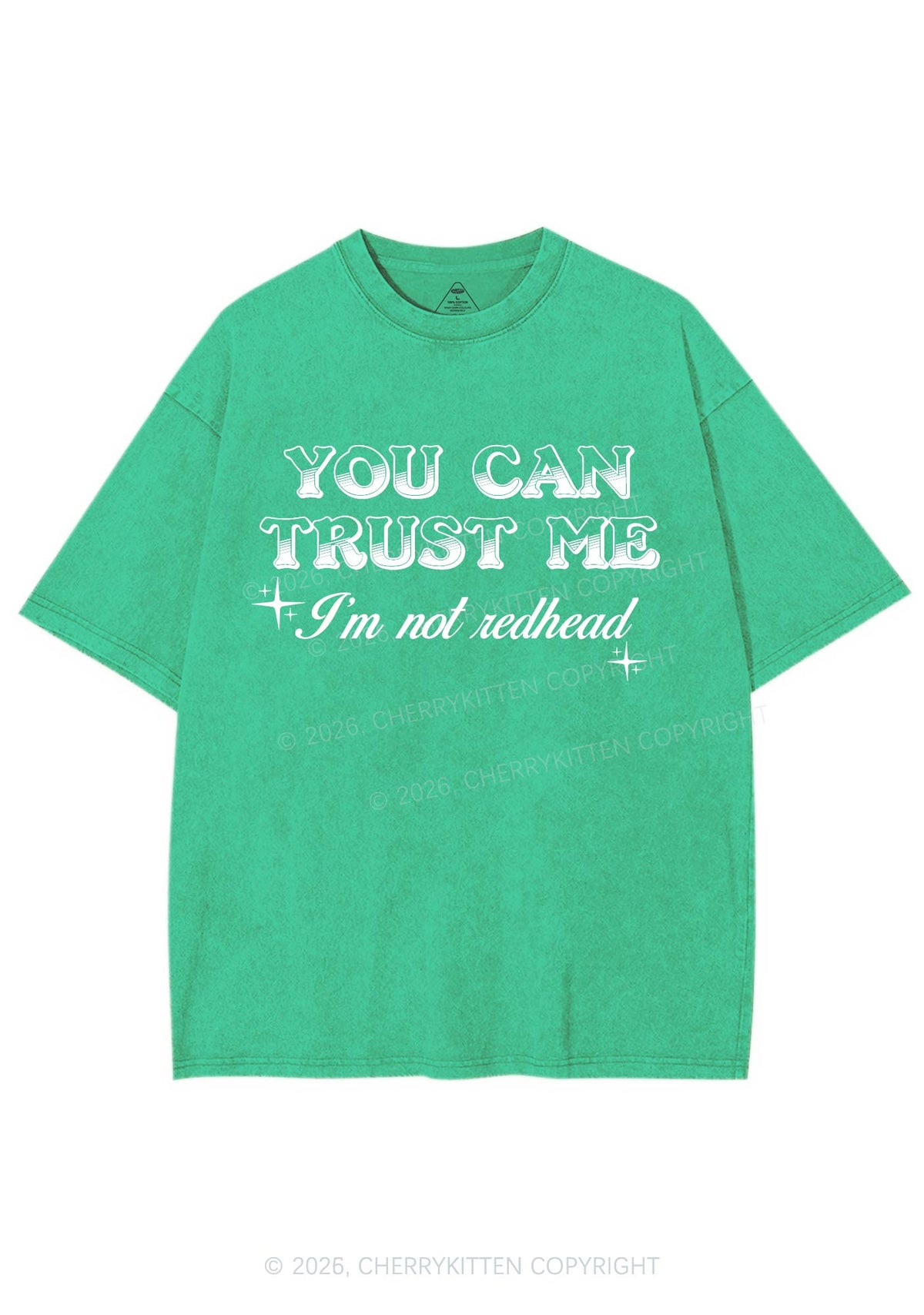 You Can Trust Me St Patricks Y2K Shirts Washed Tee Cherrykitten