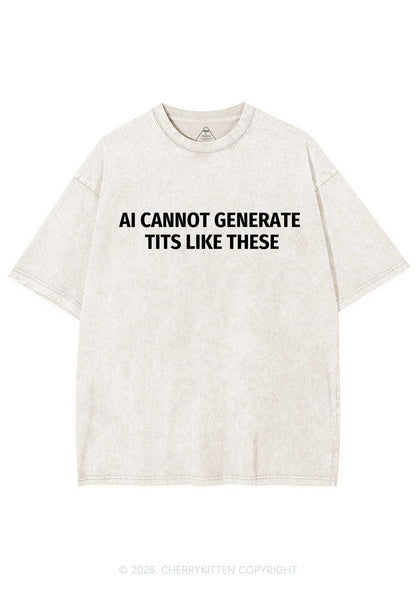 Ai Cannot Generate Txts Y2K Shirts Washed Tee Cherrykitten