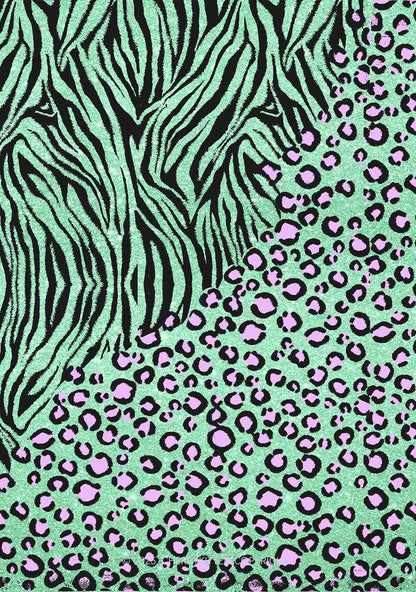 Mint Leopard Y2K Mesh Crop Top Cherrykitten