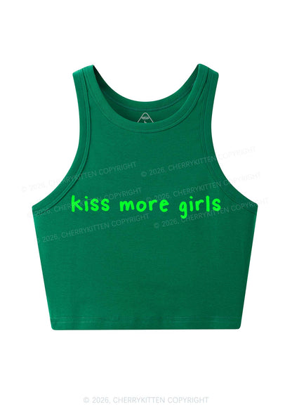 Kiss More Girls Y2K Crop Tank Top Cherrykitten