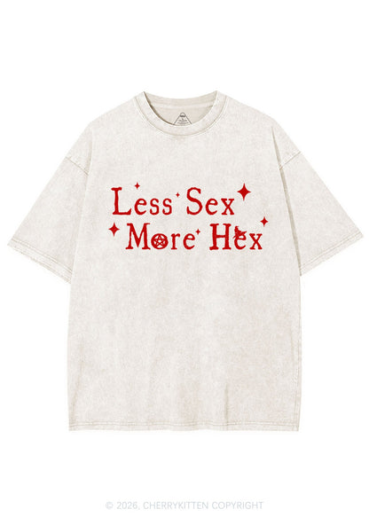 Less Sx More Hex Y2K Shirts Washed Tee Cherrykitten