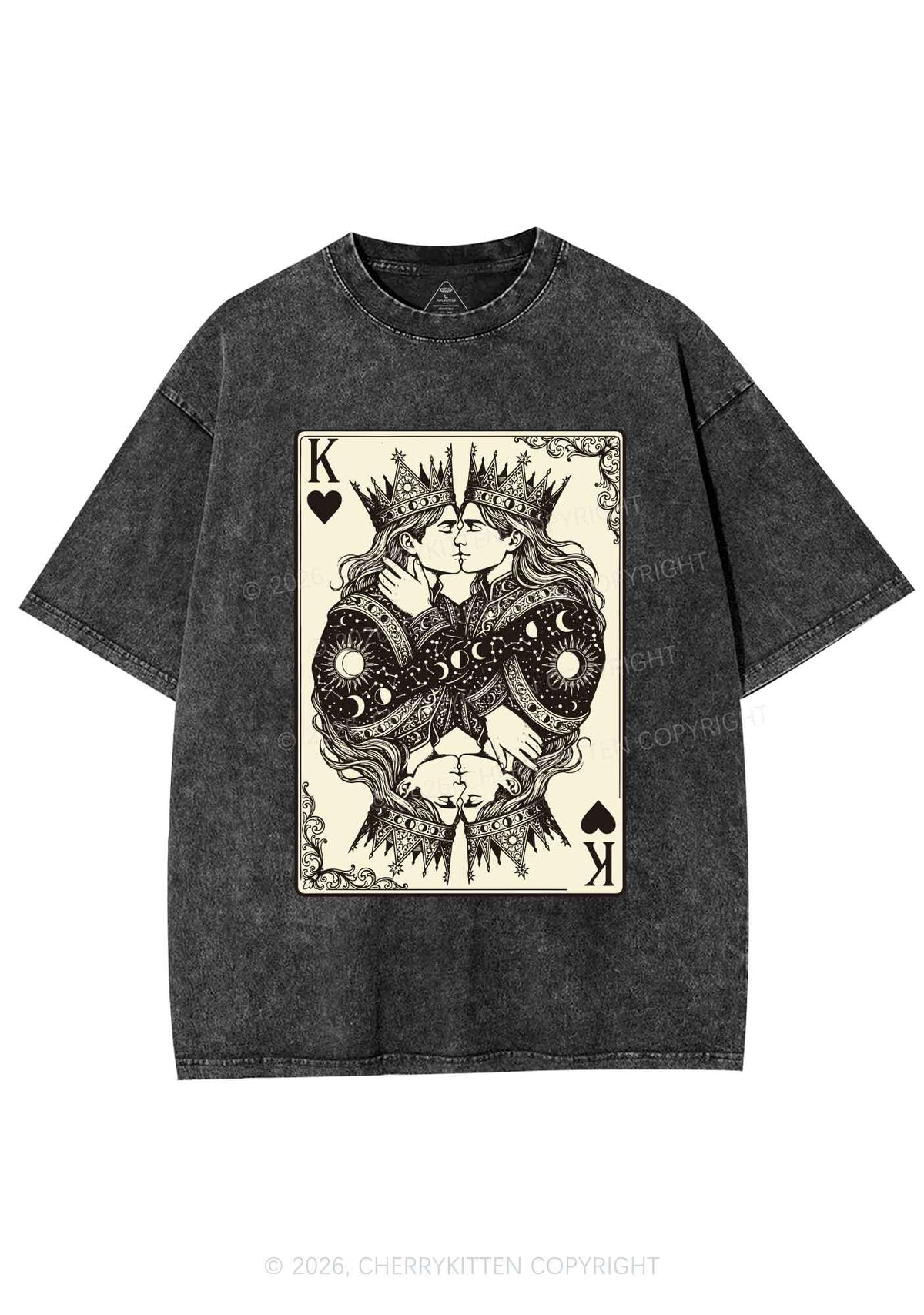 Kings Kissing Pride Y2K Shirts Washed Tee Cherrykitten