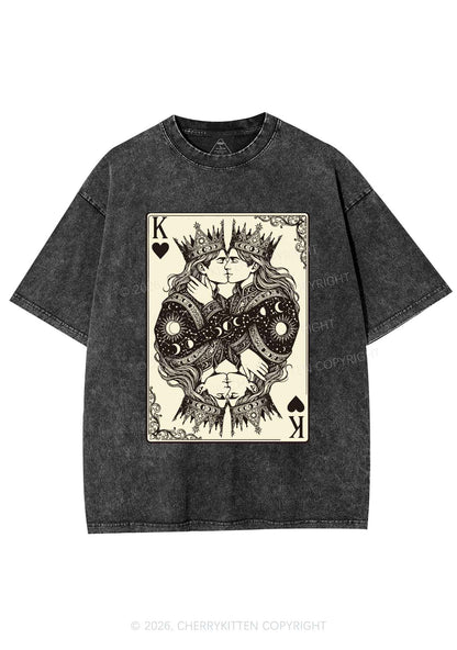Kings Kissing Pride Y2K Shirts Washed Tee Cherrykitten