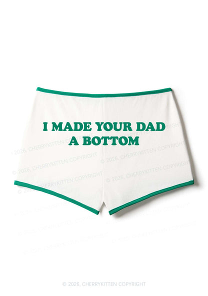 Made Your Dad Bottom Pride Y2K Booty Shorts Cherrykitten