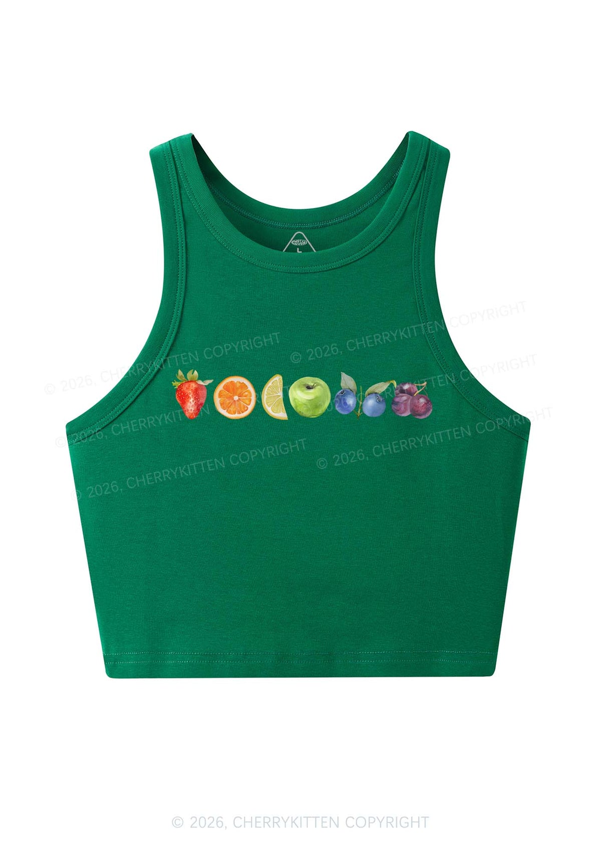 Six Fruity Y2K Crop Tank Top Cherrykitten