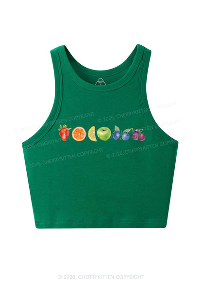 Six Fruity Y2K Crop Tank Top Cherrykitten