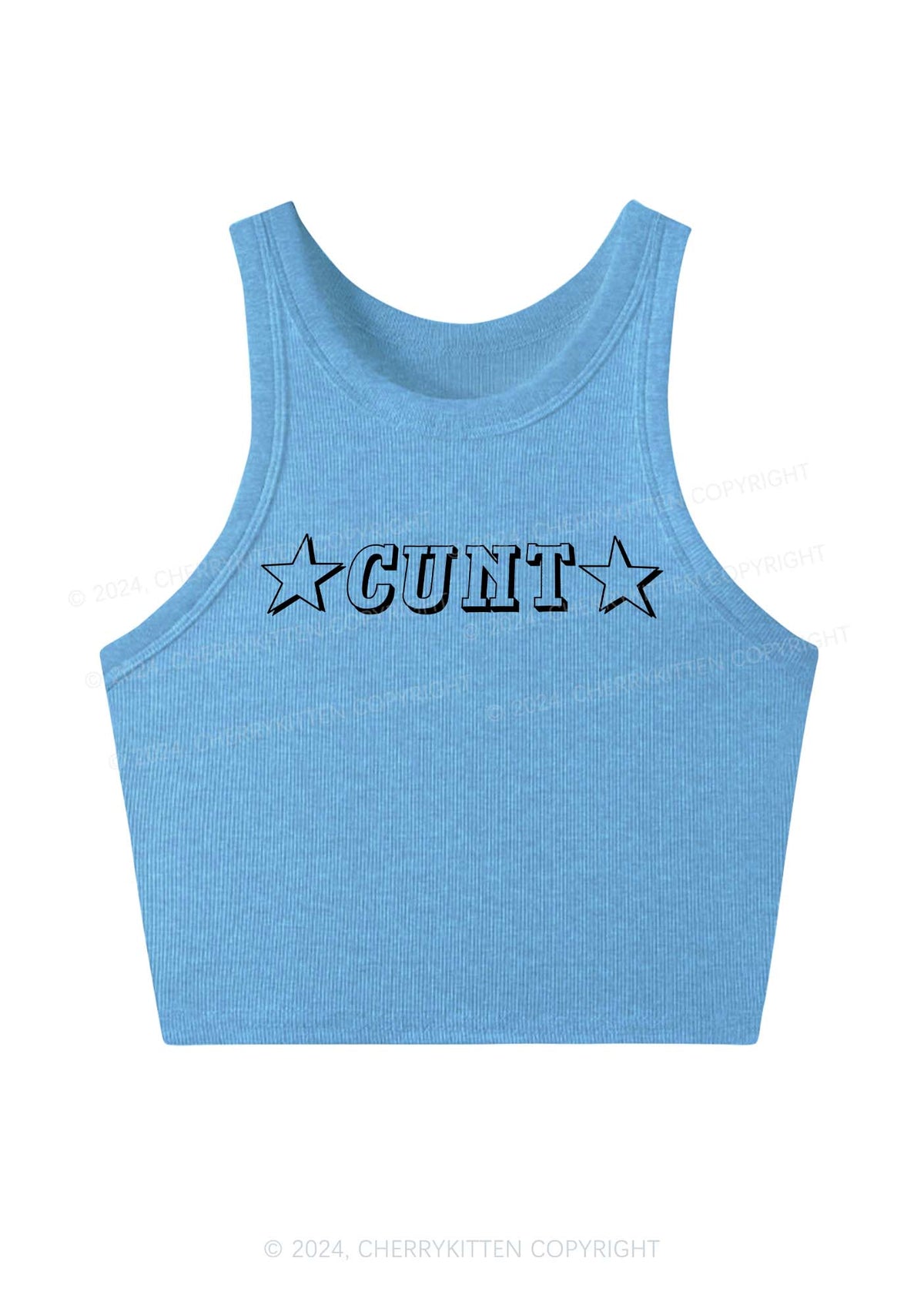 Star Count Y2K Crop Tank Top Cherrykitten