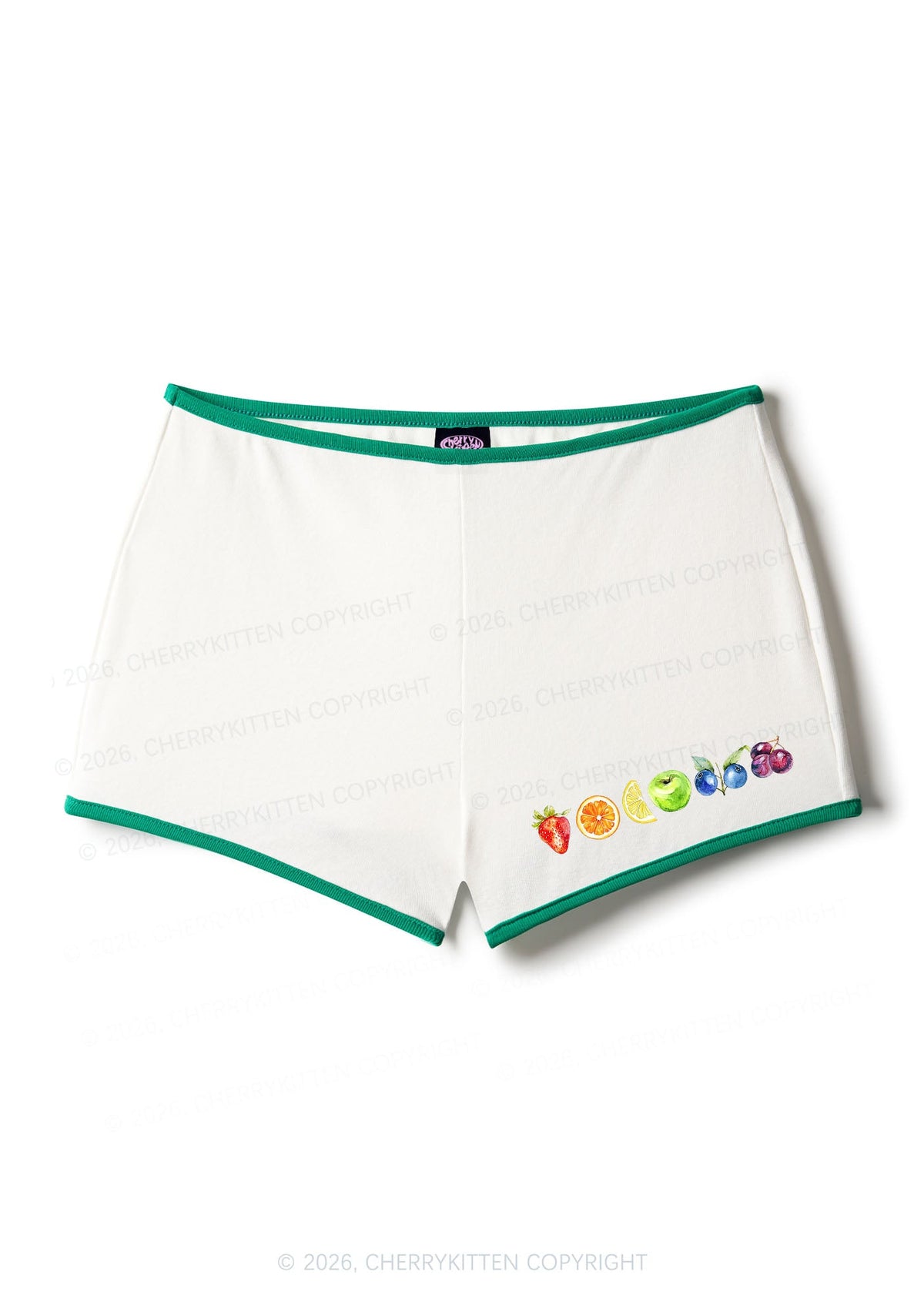 Six Fruity Pride Y2K Booty Shorts Cherrykitten