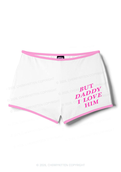 But Daddy I Love Him Pride Y2K Booty Shorts Cherrykitten
