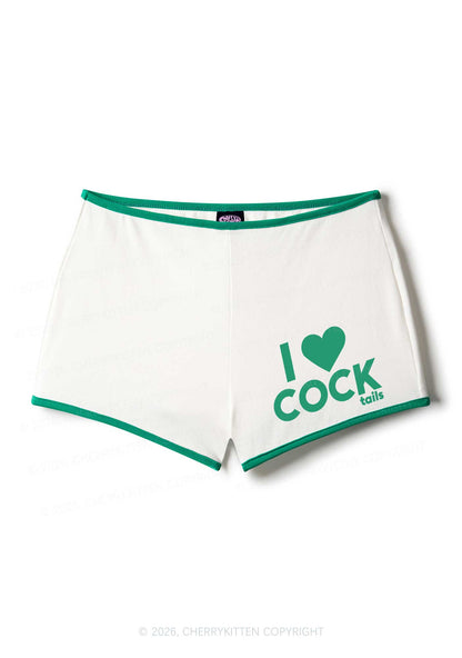 I Love Cocktails Y2K Booty Shorts Cherrykitten