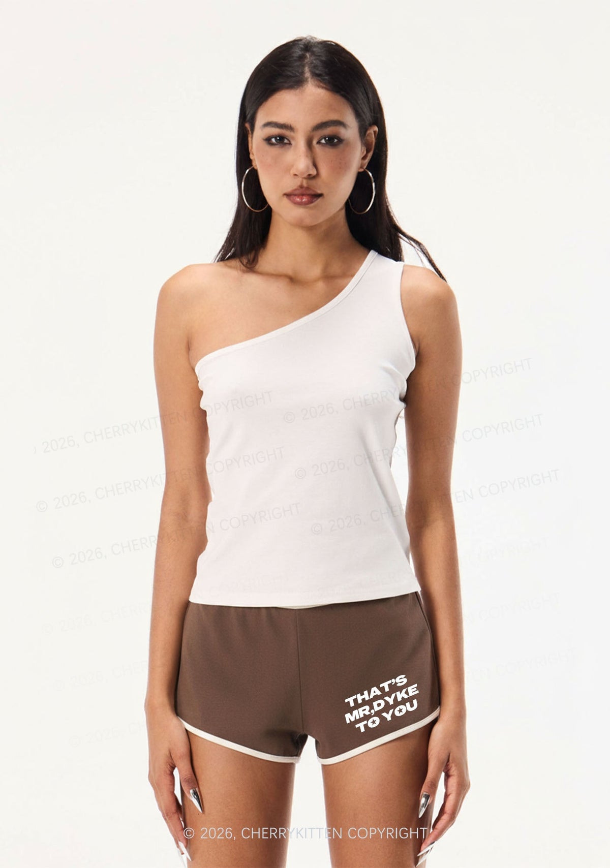 Thats Mr Dyke To You Pride Y2K Booty Shorts Cherrykitten