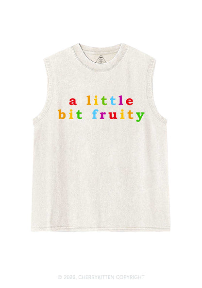 A Little Bit Fruity Y2K Washed Muscle Tank Cherrykitten