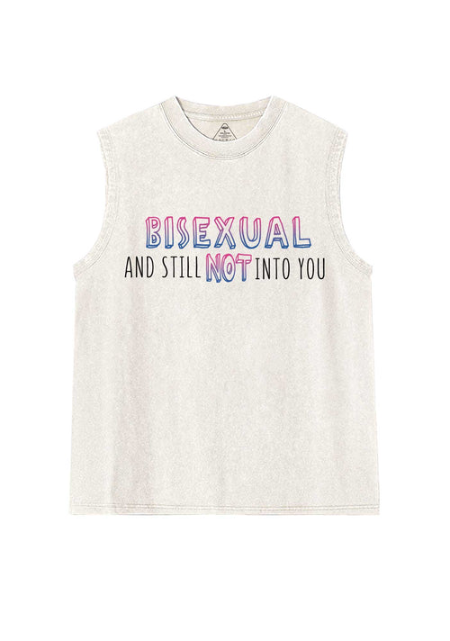 Bisexual And Still Not Into You Pride Y2K Washed Muscle Tank Cherrykitten