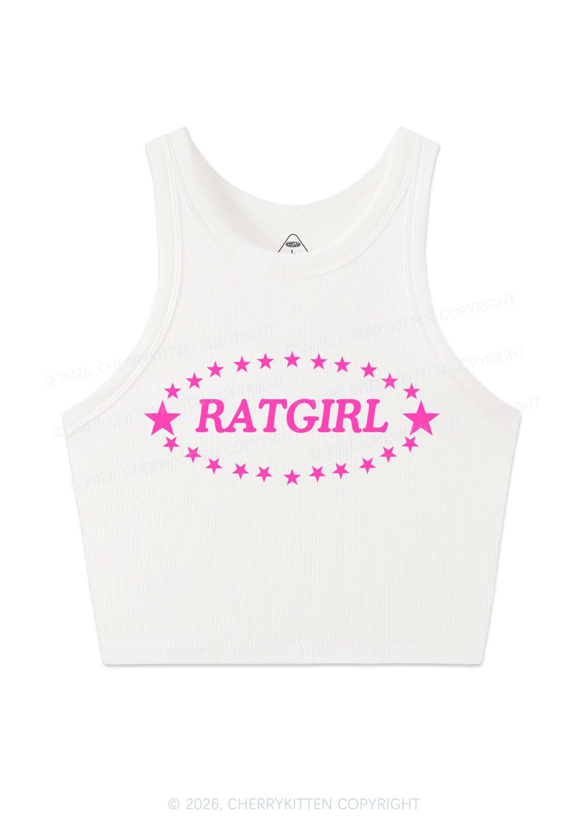 Ratgirl Star Y2K Crop Tank Top Cherrykitten