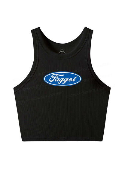 Faggot Pride Y2K Crop Tank Top Cherrykitten